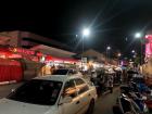 "Tuk-tuks" waiting outside a market