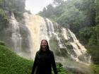 Waterfall in the mountains 