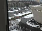 This was the view out of my dorm window; on the right side, you can see a small part of my University, MGIMO