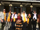 We were given blessings by the village elder (center) before we departed