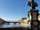 Usually Ponte Vecchio (Old Bridge) is crowded with people