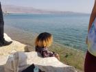 Relaxing by the shore in Eilat with friends