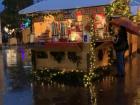 Crepes stand in the Christmas market in Lugano (Loo-gawn-no), Switzerland