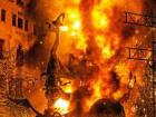 A burning statue from Las Fallas