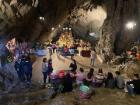 Within the cave, we were able to see people leave offerings and praying