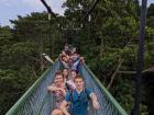 We took a group picture while on the Treetop Bridge