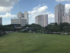 Many people in Singapore live in apartment buildings like the ones you see in this photo