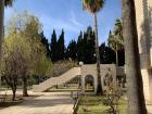 An area on University of Jordan campus where many students sit and enjoy lunch!