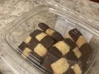The delicious checkerboard cookies I was lucky to buy