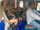 "Tuktuks" usually fit three people on the bench and have one seat for the driver