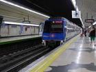 Underground metro station in Madrid