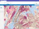 Some maps show characteristics, like this map of New York City showing micro-neighborhoods according to percent of residents age 5-17 years old who speak Spanish