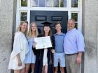 My family at my college graduation in June 2022