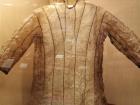 Traditional raincoat made of oiled seal intestine strips sewn together