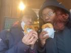Street food is not always healthy, but it is delicious, even if you have to wait an hour in the snow to get it!