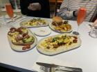 My friends and I found an American brunch restaurant with very yummy Huevos Rancheros