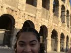 Selfie in front of the colosseum in Rome!