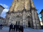 Group photo of ISA participants outside the St. Vitus Cathedral in Prague Castle
