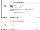 A sample itinerary from an app called FahrPlaner that was super helpful in planning out trips