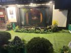 Front window display for Huagyu restaurant in Hongdae 