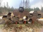 Honeycomb-shaped aviaries in a forest in Seoul