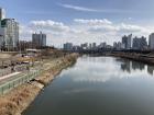View from above the Jungnang Stream