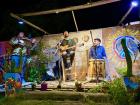 "Bombo legüero", guitar, and violin-- the classic folklore trio