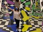 I went to the modern art museum and went inside this interactive exhibit / Fui al museo de arte contemporánea y entré a esta exposición interactiva
