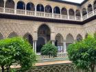 The Alcazar (or palace/fortress) of Sevilla is a great example of Mudéjar-style architecture