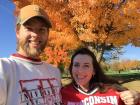Modeling our pride at being Wisconsin Badgers!