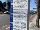 A map of the bus lines that come to this stop