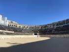 On the ground of the Nîmes arena