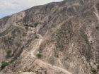 The trails and roads down the canyon are very steep