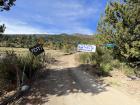 Signs at the entrance of day 2 of the Montaña de Canciones festival