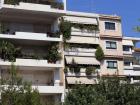 A closer look at apartment buildings in Athens. 