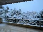 View of the snow from one of my coworker's apartments. 