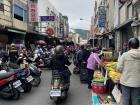 The market in Hengchun with signs in Chinese characters