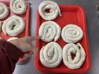 Scallion pancakes prior to frying