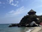 At the mirador on top of this hill, you can sleep in hammocks and fall asleep to the sound of the waves