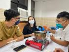 Attending a candle making workshop at my school
