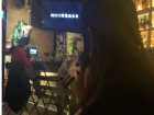 Singing karaoke on Chinese New Year's Eve