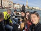 Venice is surrounded by water, so to get to the other side we had to take a gondola!