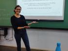 Here is one of my first days teaching! It was a university writing workshop