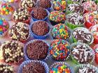 Brazil's most famous dessert, made of sweetened condensed milk and chocolate
