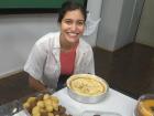 We had a potluck with Brazilian hors d'oeuvres and apple pie for our last class