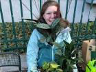 Laura with some of her plants