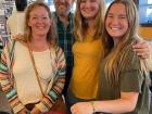 Saying bye to my family at the Seattle International Airport