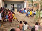 A classroom at the local community center