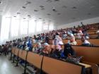 Mauritanian students in the amphitheater class