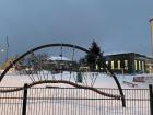 Even in wintertime, the playground is a fun place for recess